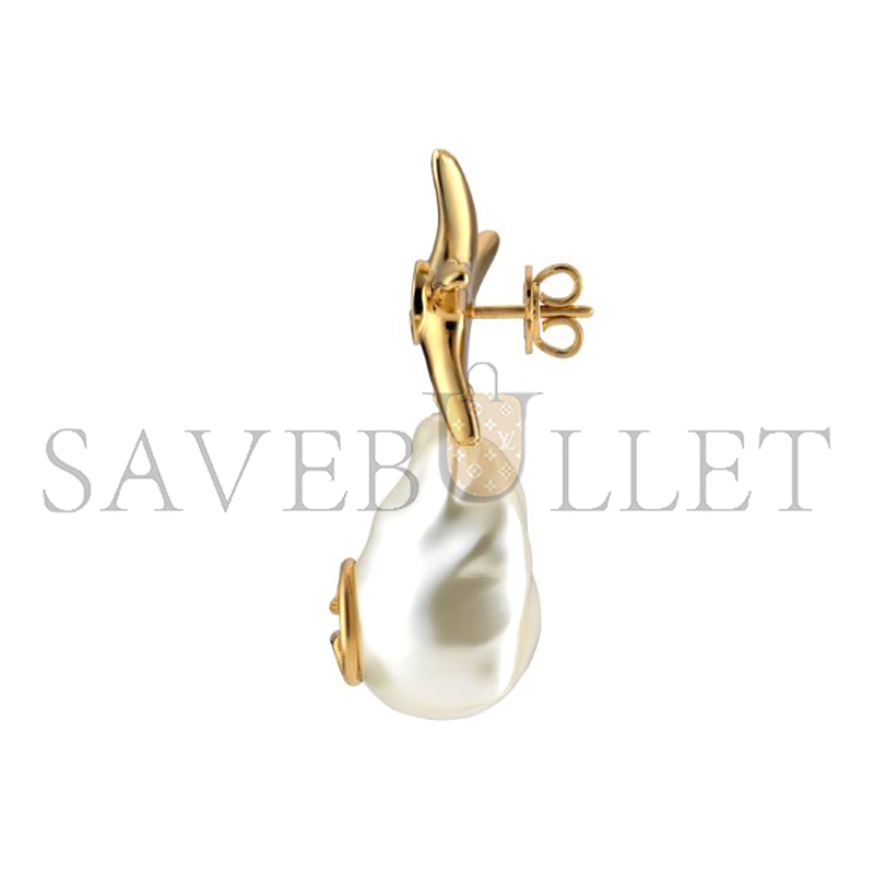 GUCCI WOMEN'S METALLIC INTERLOCKING G DROP EARRINGS 839046